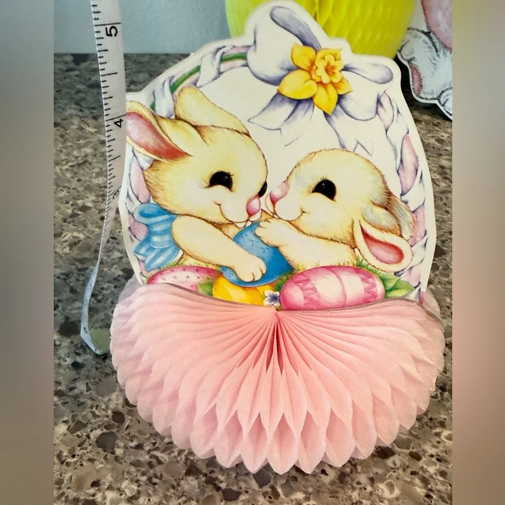 Vintage Honeycomb Tissue Easter Centerpiece Decor Lot Of 12 Eureka Beistle Ameri